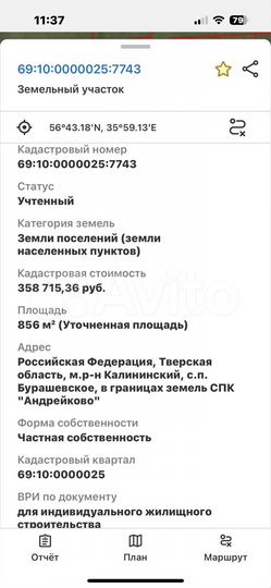 Участок 8 сот. (ИЖС)