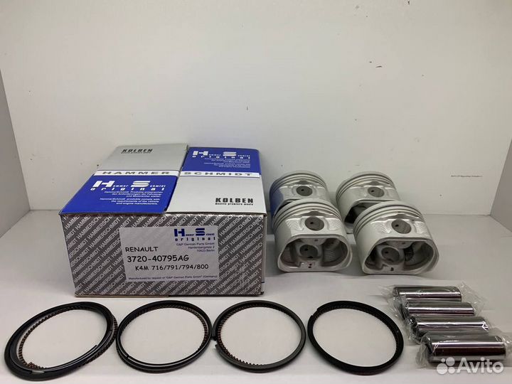 Поршни renault 1.6i мотор K4M 716-858 Стандарт