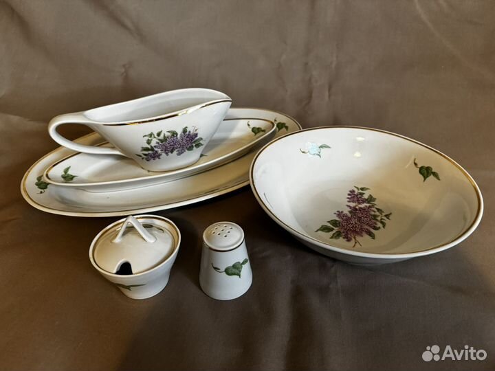 Соусник и салатник Сирень