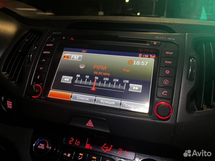 Штатное головное устройство kia sportage 3