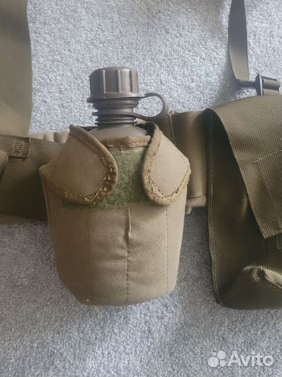 Разгрузочный пояс с подсумками и фляжкой
