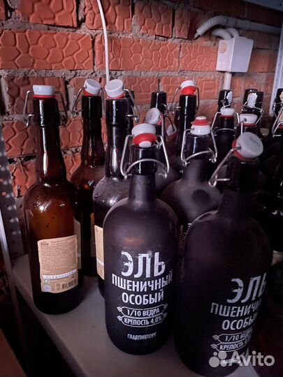 Бутылка с бугельной пробкой 1 л