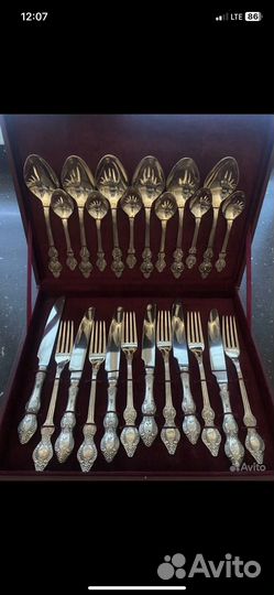 Набор столовых приборов мельхиор
