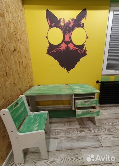 Растущая парта и стул в эксклюзивной расцветке