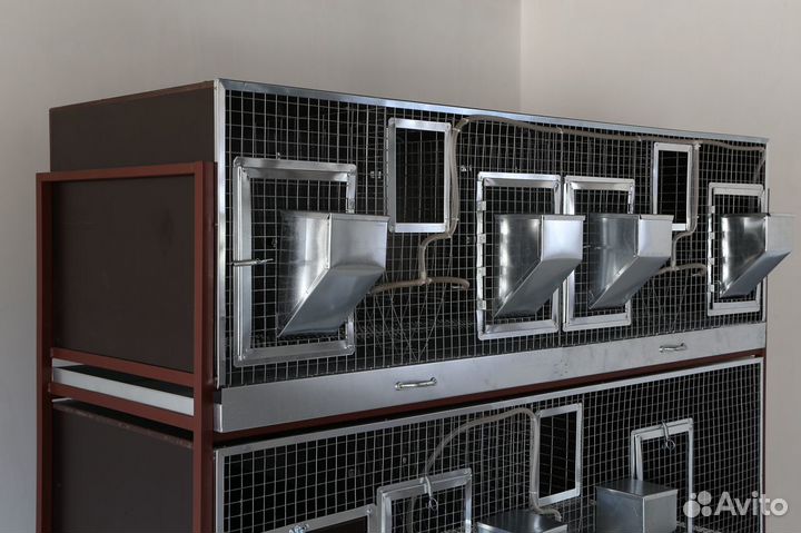 Клетки для кроликов 3 яруса, выдвижные поддоны