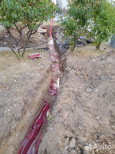 Копка траншей в ручную