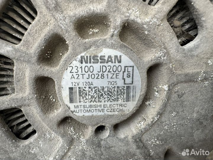 Генератор nissan qashqai i