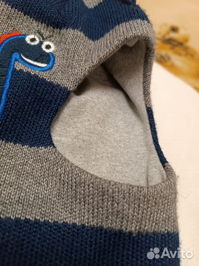 Шапки шлемы мальчик весна осень демисезон 46 48