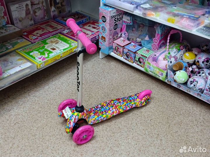 Самокат детский трехколесный