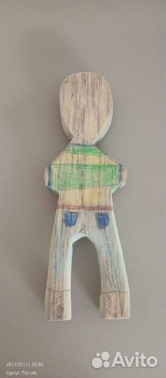 Идол.Кукла деревянная
