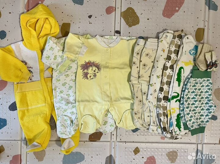 Пакет одежды на новорожденного 56-62
