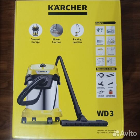 Пылесос karcher wd 3