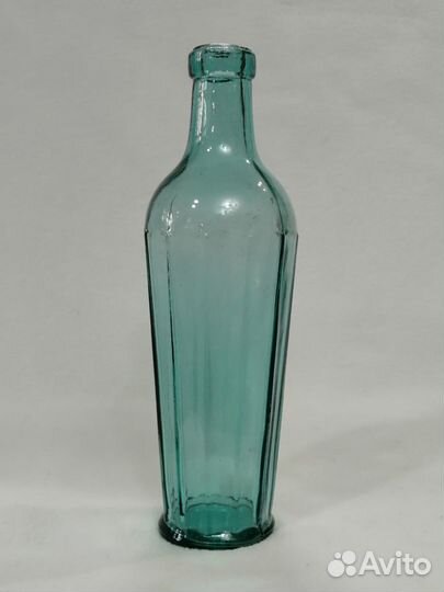 Бутылка старинная. Гранённая. Стекло. 19 век