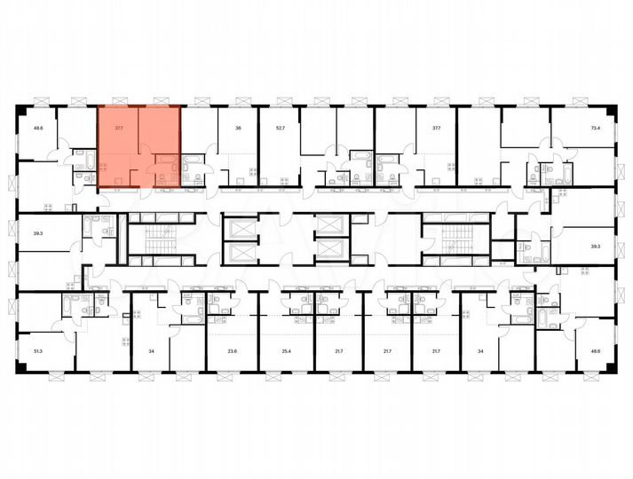 1-к. квартира, 37,7 м², 20/24 эт.