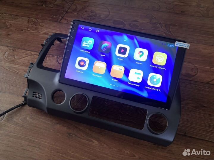Магнитола 2 din android Honda Civic