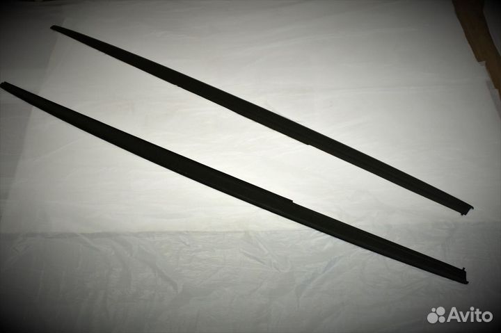 Накладки на пороги BMW F30 матовые лезвия