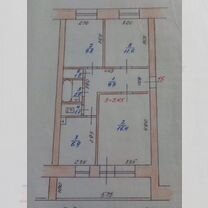 3-к. квартира, 62,8 м², 5/5 эт.