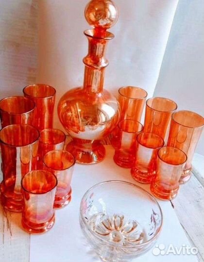 Красный хрусталь фарфор