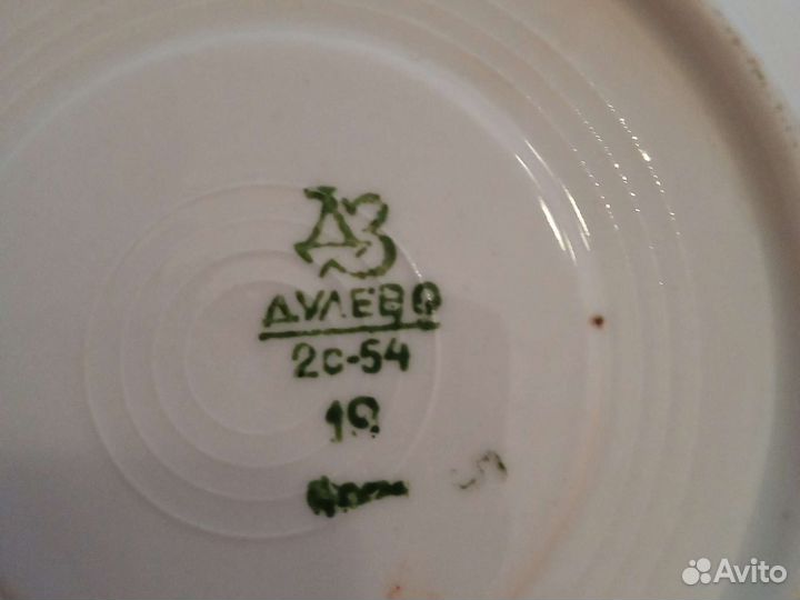 Блюдце Дулево 1954 год