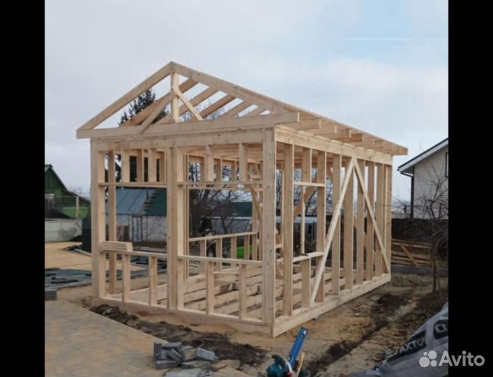 Строительство домов бань беседок пристроек