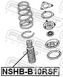 Пыльник переднего амортизатора nshbb10RSF Febest