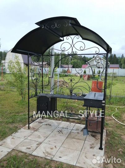 Мангал с крышей