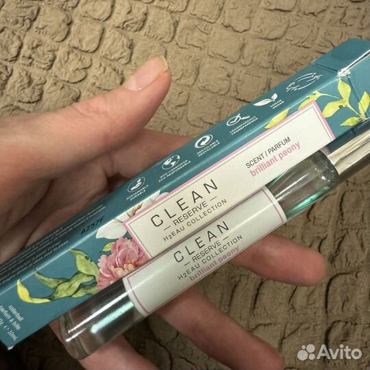 Clean brilliant peony 10 ml ролик парфюм новый