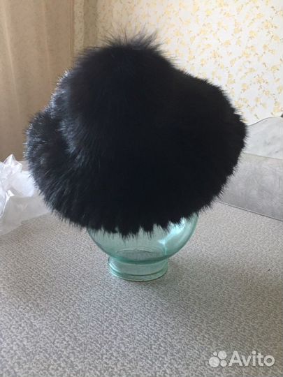 Шапка вязанная норка