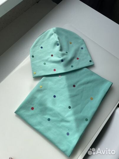 Комплект шапка и снуд для девочки