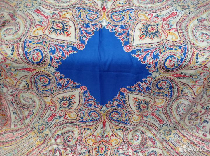 Большой платок шаль etro тонкорунная шерсть италия