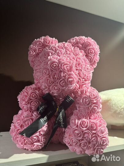 Мишка из розочек
