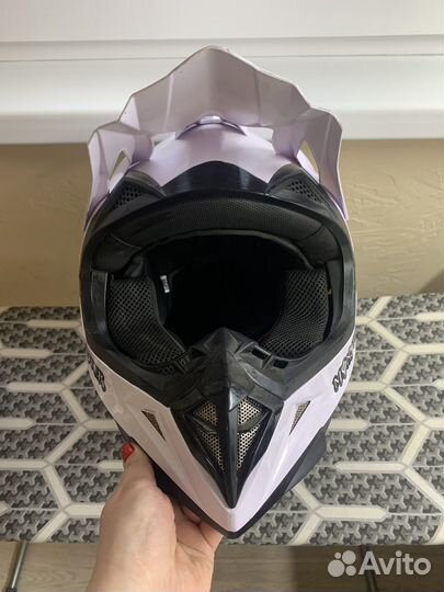 Кроссовый шлем с очками