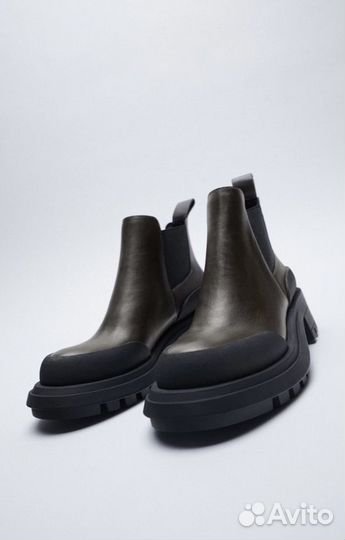 Кожаные челси Zara