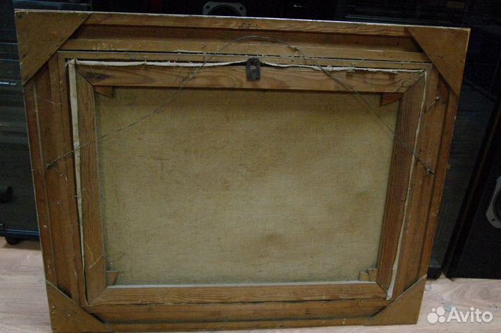 Пейзаж холст масло 1900 гг Европа с подписью