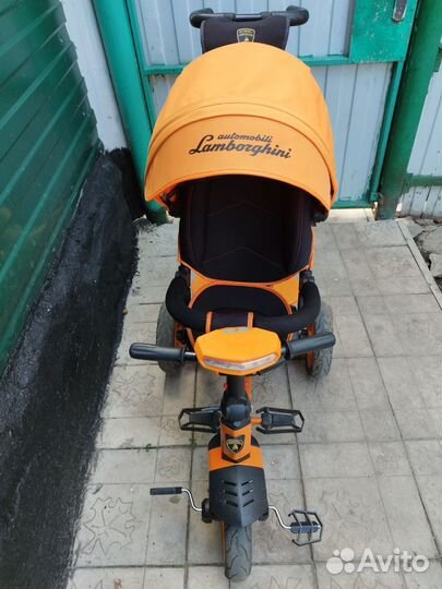 Детский велосипед с родительской ручкой