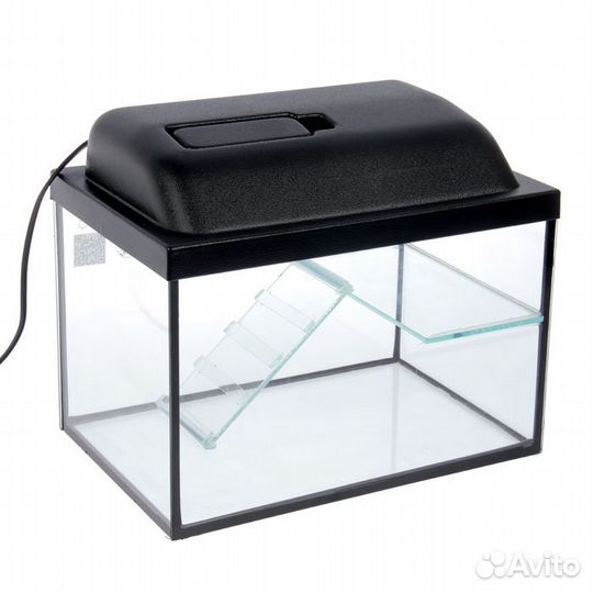 Аквариум террариум (черепашатник) крышка + лампа