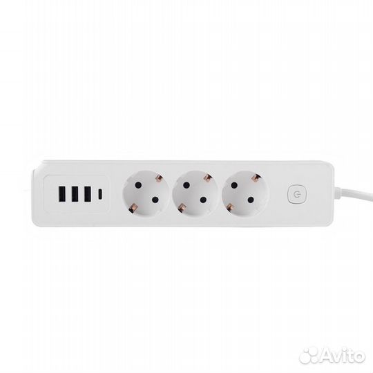 Удлинитель Power Strip USB Extended 3 Euro 16A, 4