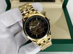 Часы мужские Rolex скелетон (механические) gold