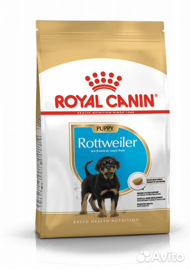 Корм Royal Canin для щенков ротвейлера от 2 до 18