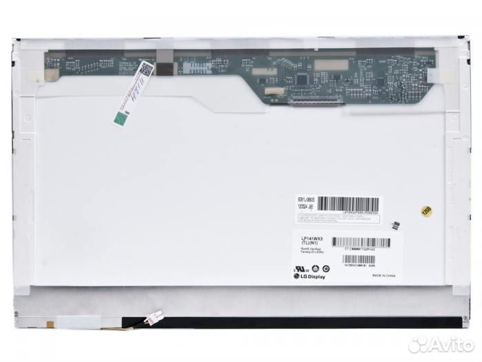 14.1 1280x800 LP141WX3 (TL)(N1), wxga, 30L, 1 ламп