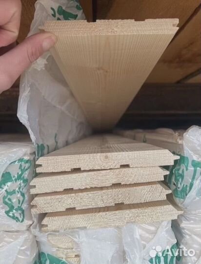 Имитация бруса за м2 17 мм 196 мм 2000 мм, вс