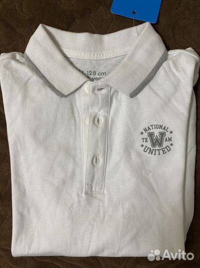 Поло для мальчика новое на рост 128 см