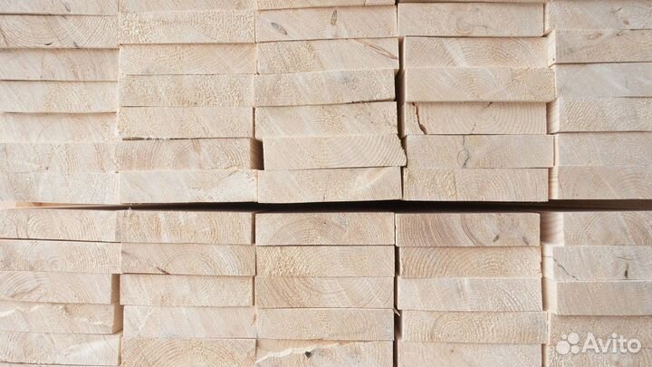 Доска обрезная естественной влажности 75х200х6000