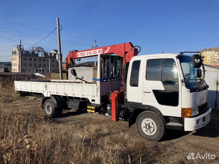 Кран манипулятор, грузоперевозки, люлька