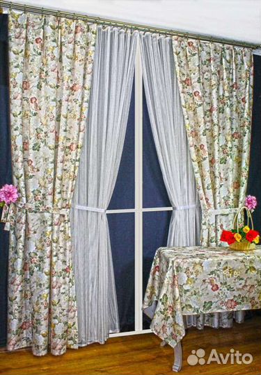 Готовый комплект штор 