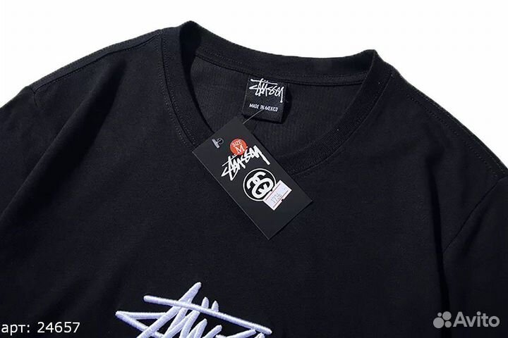 Футболка Stussy nice black Чёрная