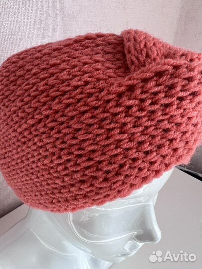 Повязка на голову вязаная