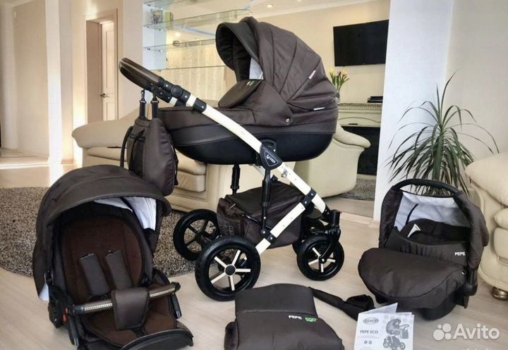 Коляска 3/1 Verdi Pepe Эко Шоколад
