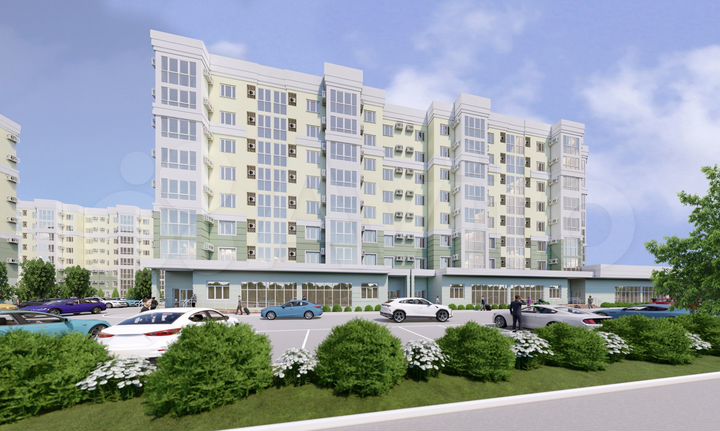 2-к. квартира, 64 м², 2/8 эт.