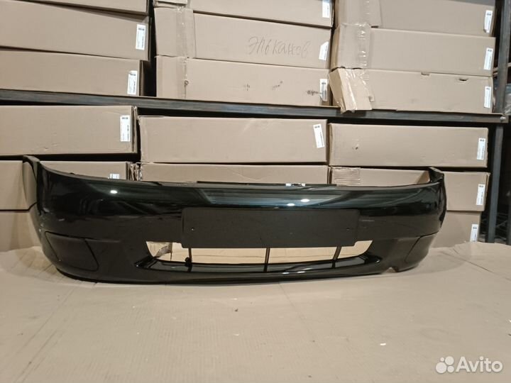 Бампер передний Лада калина черный черный трюфель